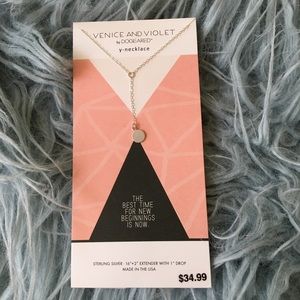 💌 3 for $20 NWT sterling silver y-necklace